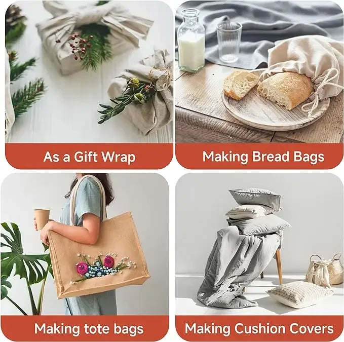 100% Linen Fabric Sewing Cloth Fabric