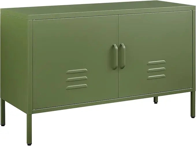 Metal Storage Cabinet,2 Door Locker Cabinet with Adjustable Shelves,