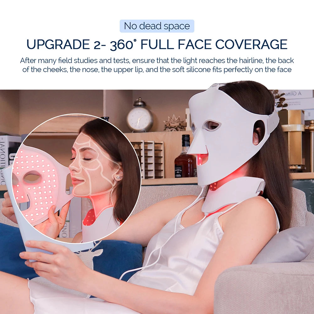 7 Colors LED Silicone Beauty Machine Skin Care Face Mask