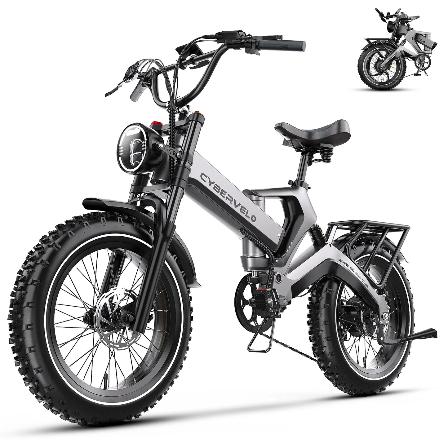 Folding Electric Bike for Adults, 35MPH 100Miles,  Fat Tire