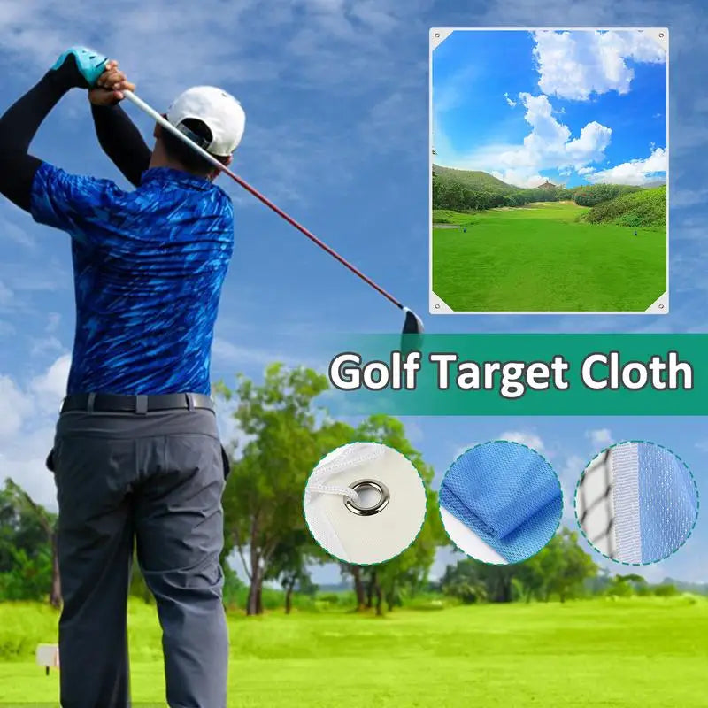 Golf Ball Hitting Screens Indoor Training Hitting Cloth For Golf
