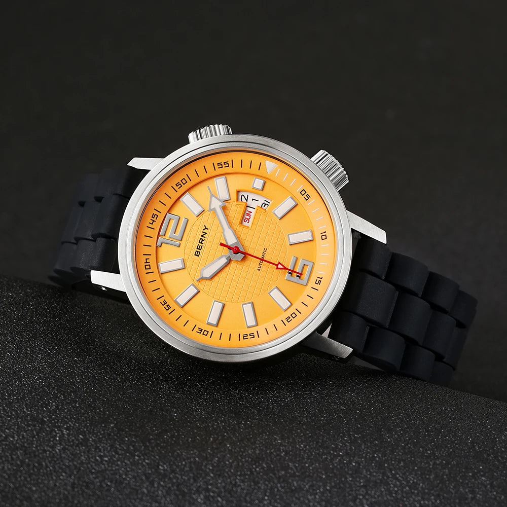 Diver Automatic Mechanical Watch for Men Super Luminous Waterproof Swimming Dive