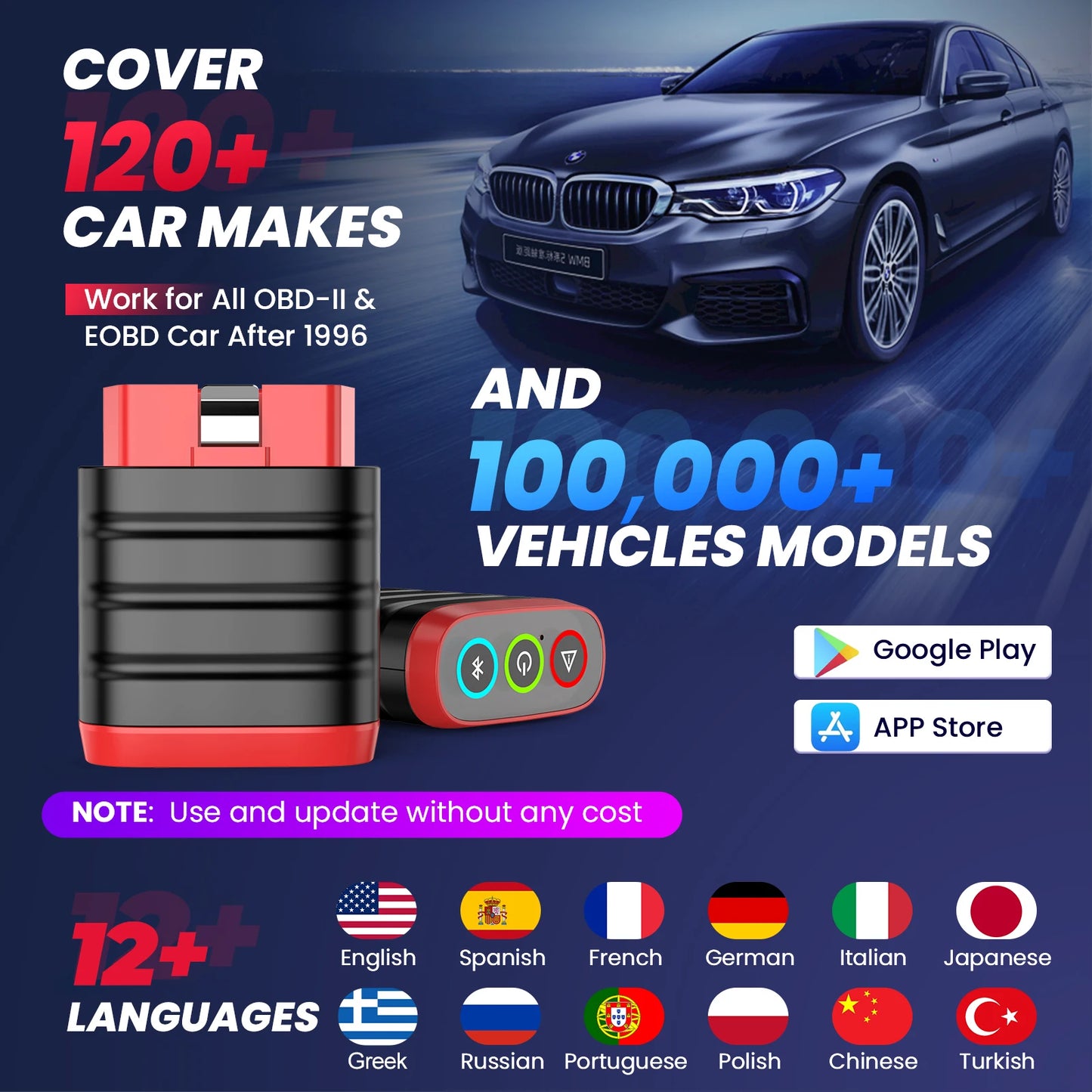 Scanner For Auto Full  Function System Diagnostic Tool Car Diagnose