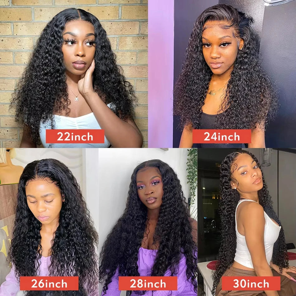 13x6 Hd Lace Frontal Wig 13x4 Curly Human Hair Wigs Water Wave Human Hair Wig