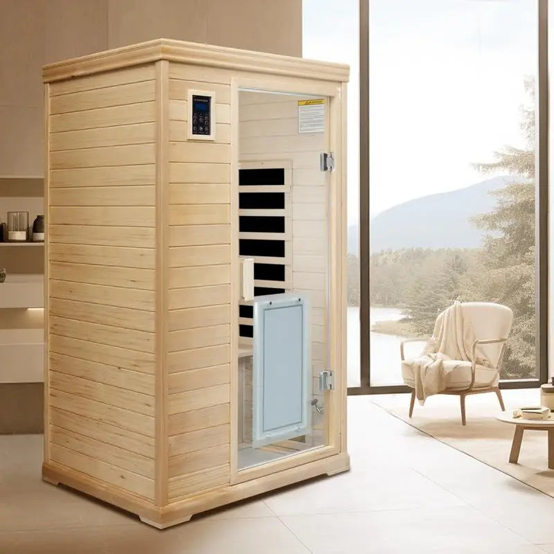 Two-Person Far-Infrared Hemlock Indoor Sauna Room, Health Benefits
