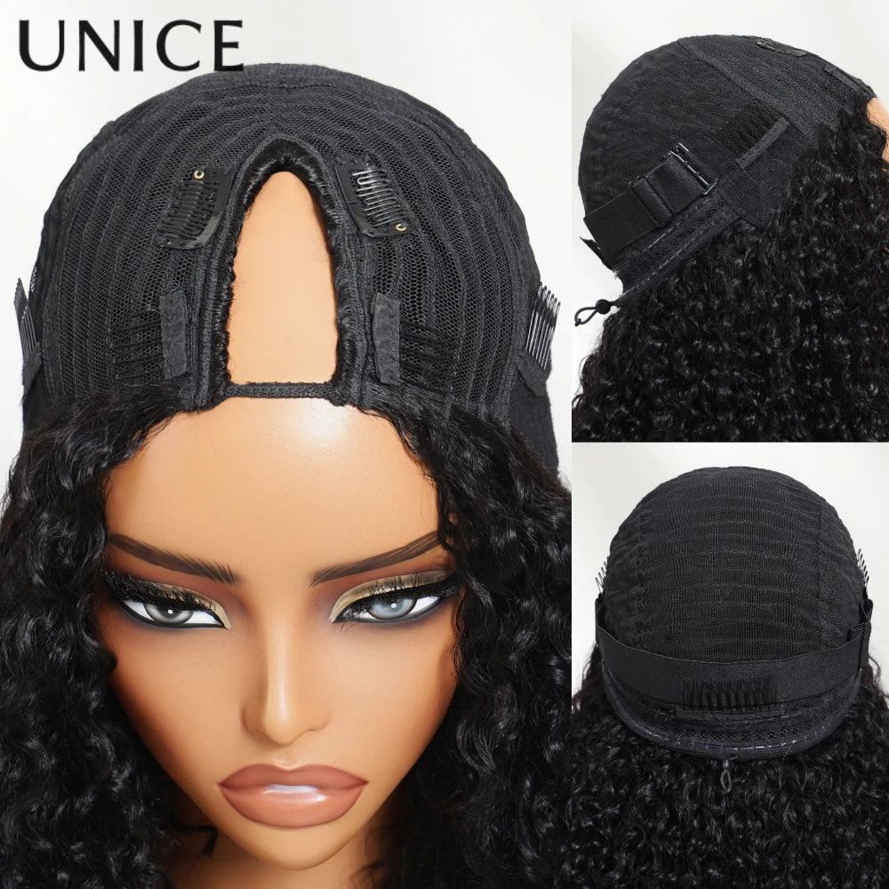 Wave Brazilian Human Hair  V Part Wig 100% Human Hair Seamless