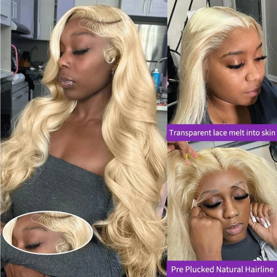 Blonde Lace Frontal Wig 13X6 Body Wave Human Hair Wigs