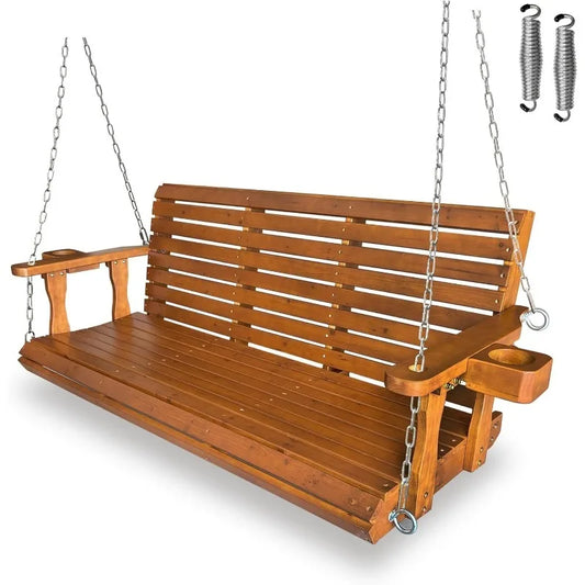 Wooden Porch Swing 2-Seater