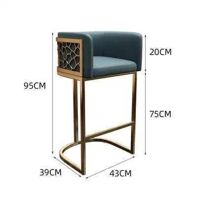 Home High Kitchen Stools Nordic Luxury Ergonomic Simple Bar Stool Adjustable