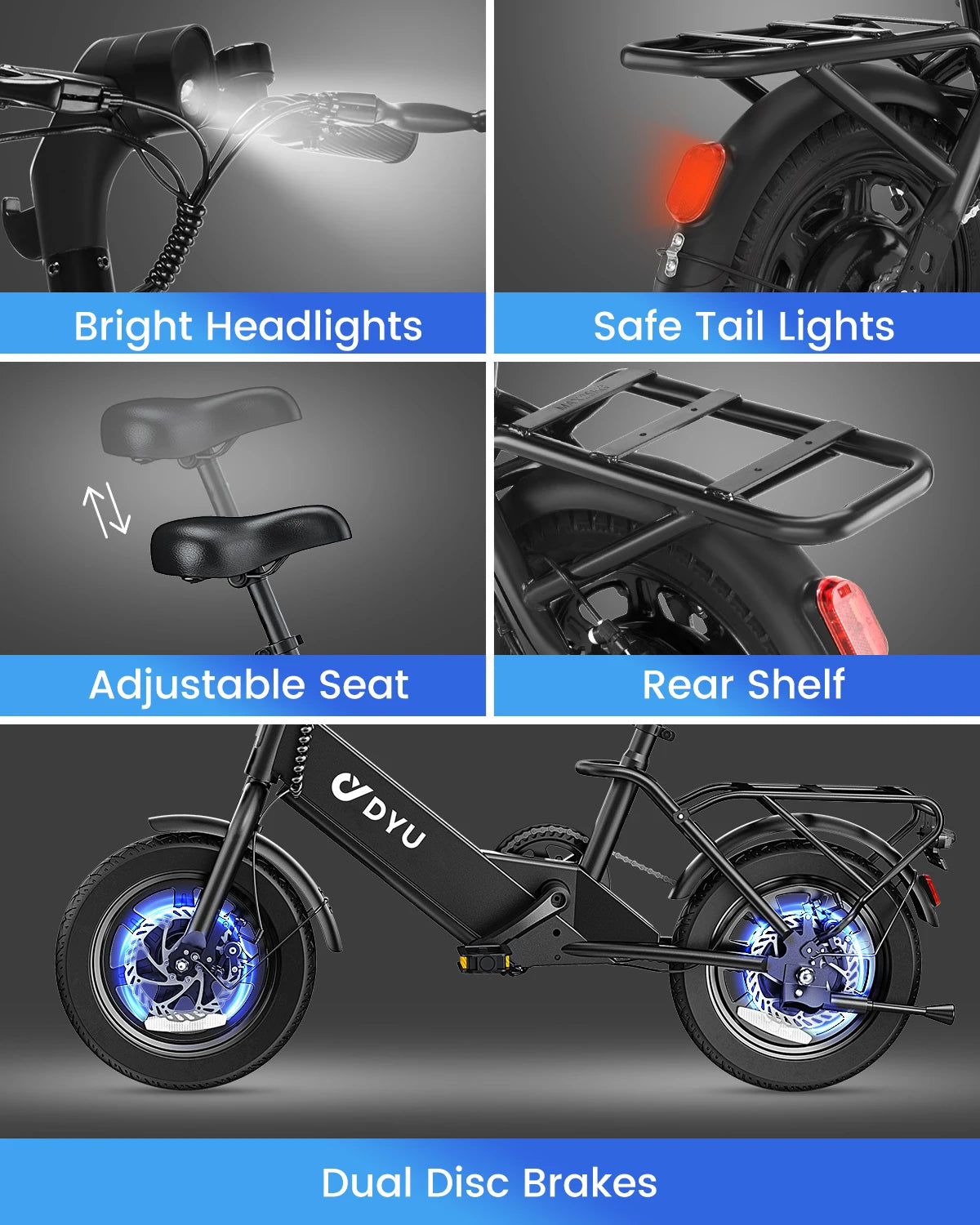 Electric Bicycle Peak 500W Motor 36V7.8AH Lithium Battery