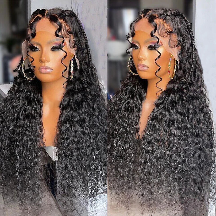 Deep Wave Wig Frontal 3x6 Lace 13x4 Curly Lace Front Human Hair