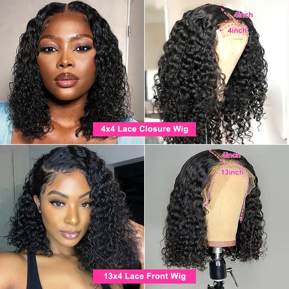 Short Bob Frontal Lace Wigs Human Hair