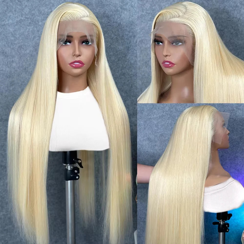 Long Inch 613 Human Hair Wig Blonde 613 Hd Lace Frontal Wig Straight Human Hair Wigs