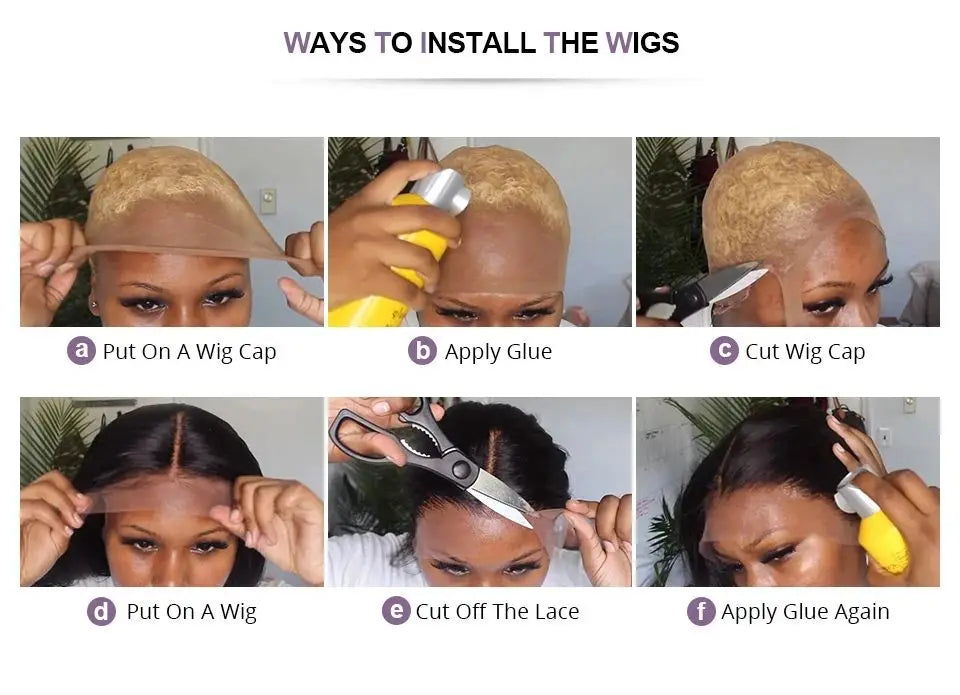 Glueless Bob Wig Natural Body Wave Brazilian Human Hair
