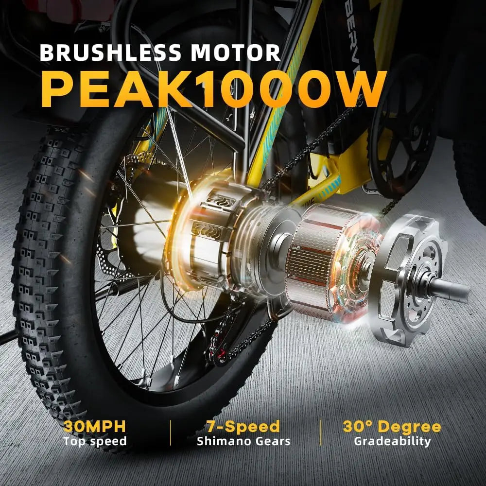 Removable Battery EBike,  Folding Electric Bike,80 Miles Max Range Adults,