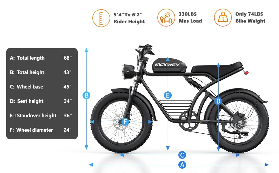 Adult Electric Bicycle 3000w(Dual Motor 1500w×2) 48V 23ah Mountain Bike
