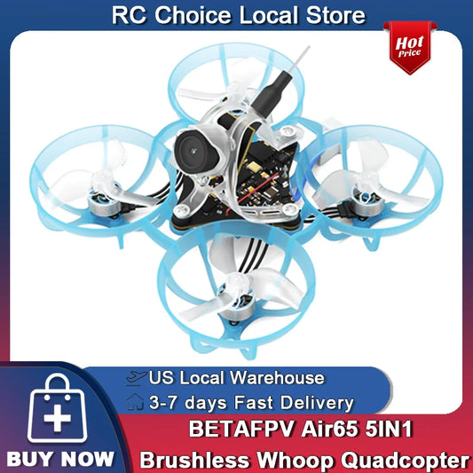 5 IN 1 Brushless Whoop Quadcopter RC Racing Freestyle Drones