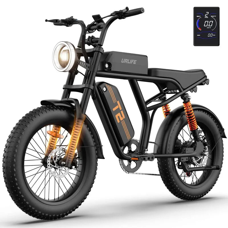 1500W Peak Electric Mountain Bike 48V 15.6Ah 28MPH 100 Mile