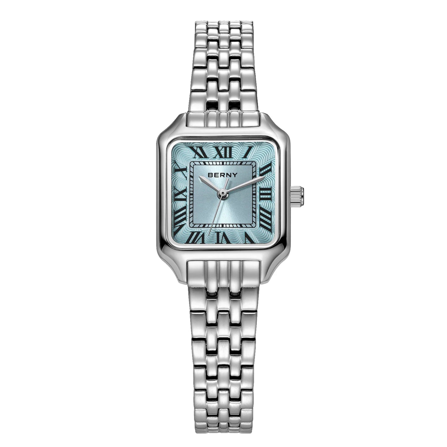 BERNY Square Ladies Watch Quartz Fashion and Exquisite Watch Woman Numeral Small Women's Waterproof New Jewelry Bracelet Women Watch