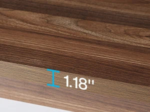 62” Wood Patio Table for 4-6 People, Farmhouse Large Indoor