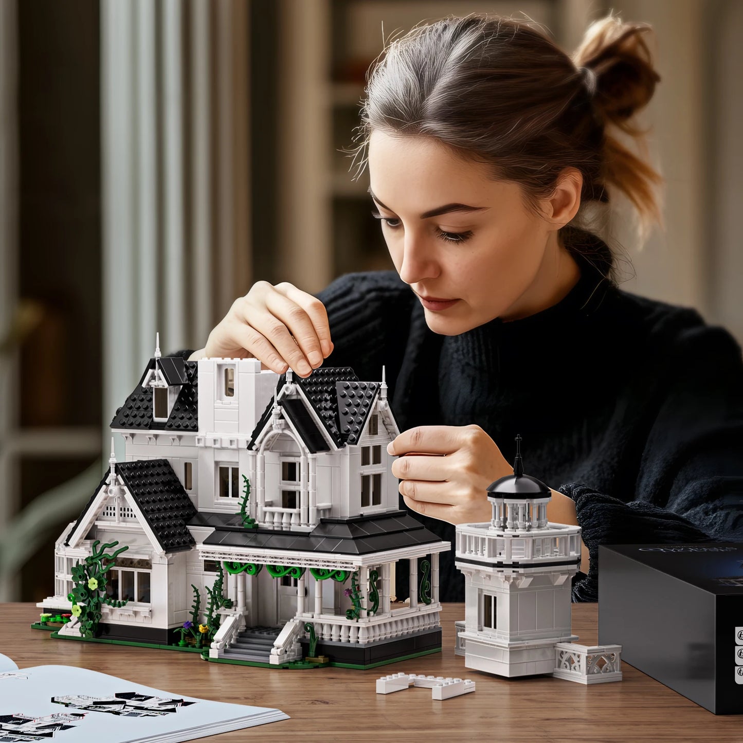 1877 Pcs Magic House Blocks Set Owens House Building Set Creator