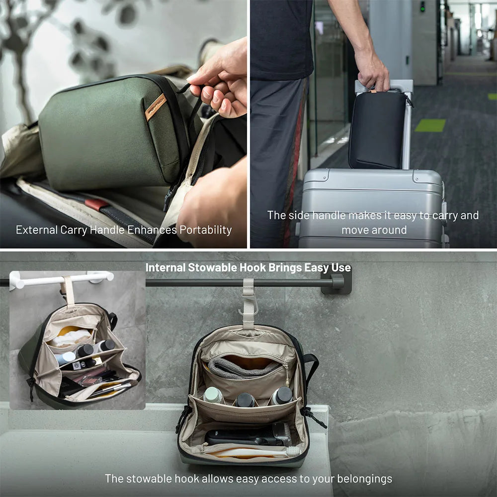 Wash Pouch Hanging Toiletry Bag for Men,