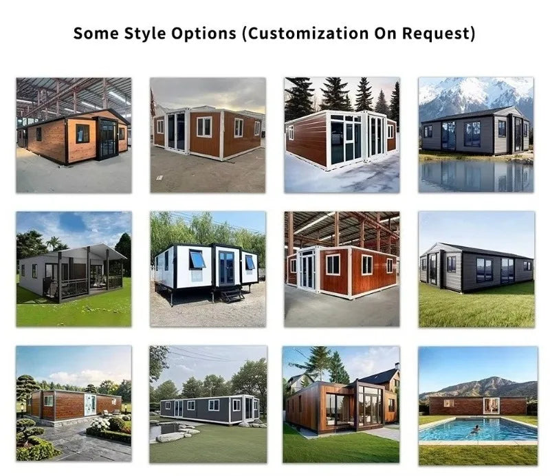 Container Shelter Foldable Prefabricated House for Camp Office Staff Accommodation and Guest Room Customized