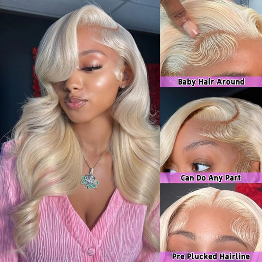 Blonde Lace Frontal Wig 13X6 Body Wave Human Hair Wigs