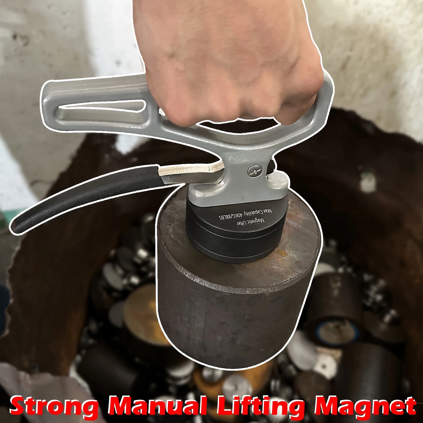 Heavy Duty Strong Magnetic Pickup Tool Magnet Lifting Quick Release