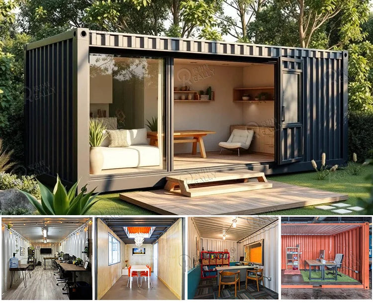 Prefab Tiny House 20ft 40ft Expandable Container House Prefabricated  Full BathMobile Container Home Withroom 2 3 Bedrooms