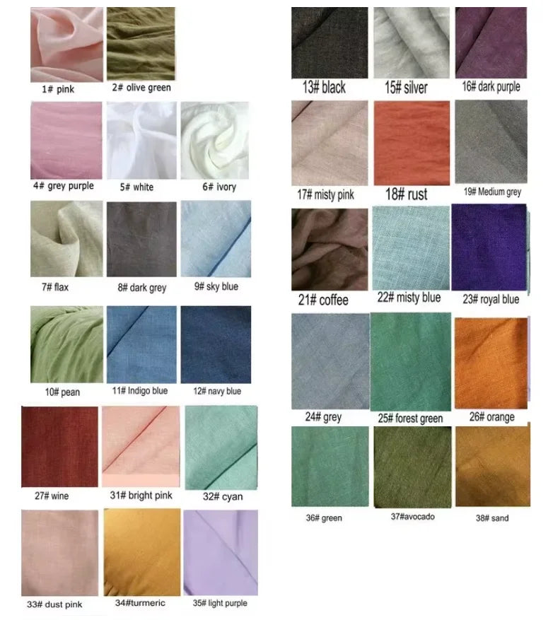 1Piece Washed French Bed linens Pure linen 100% Bedsheets Stone