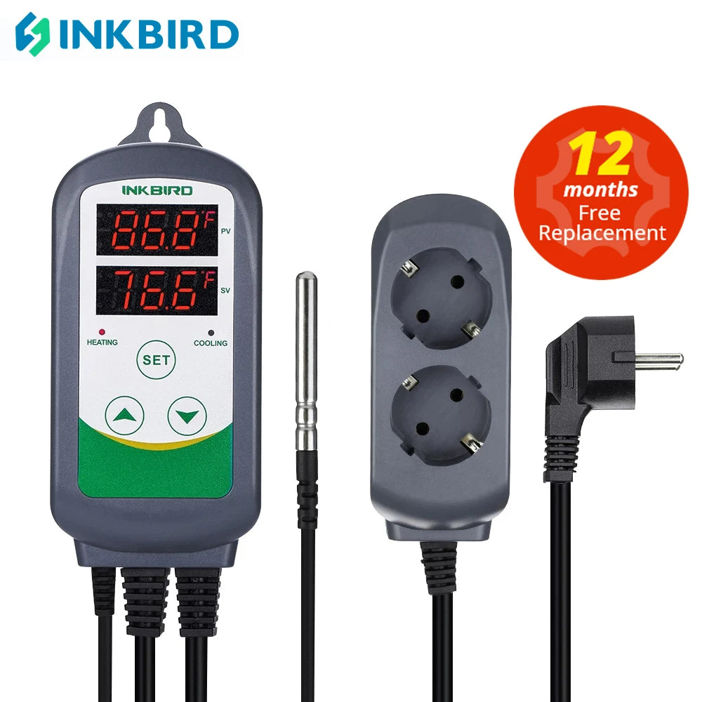 Heating and Cooling Dual Relay Temperature Controller,