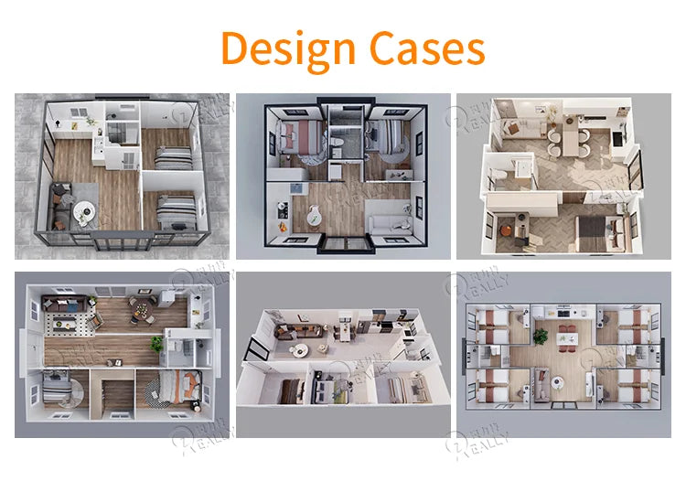 Prefab Tiny House 20ft 40ft Expandable Container House Prefabricated  Full BathMobile Container Home Withroom 2 3 Bedrooms