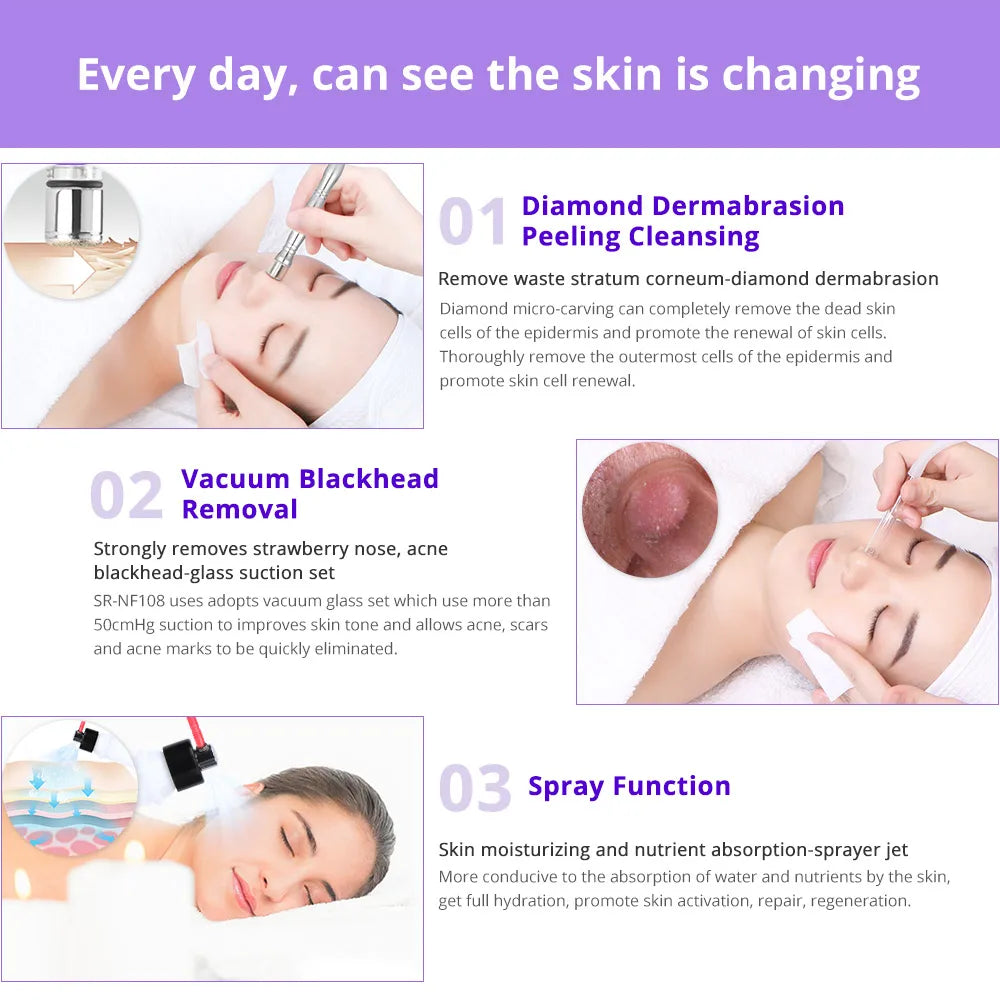 Dermabrasion Microdermabrasion Machine Skin Rejuvenation Acne Remover