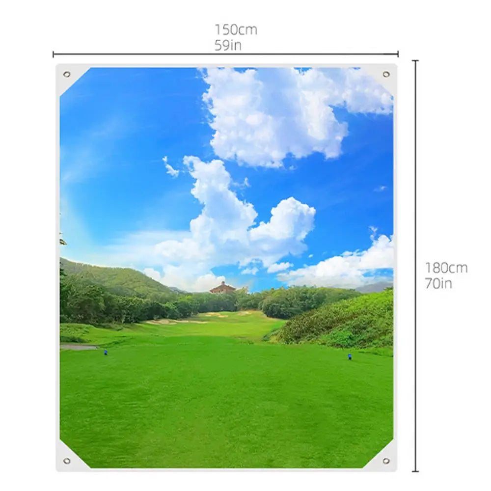Golf Ball Hitting Screens Indoor Training Hitting Cloth For Golf