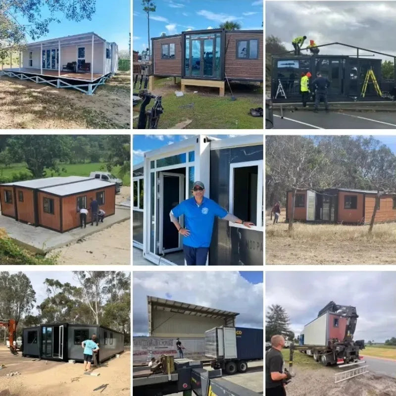 Container Shelter Foldable Prefabricated House for Camp Office Staff Accommodation and Guest Room Customized