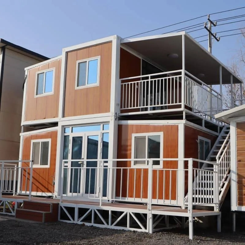 Portable Living Container Tiny House 20ft Foldable Prefab Mobile Modular Office Home Steel Frame Expandable