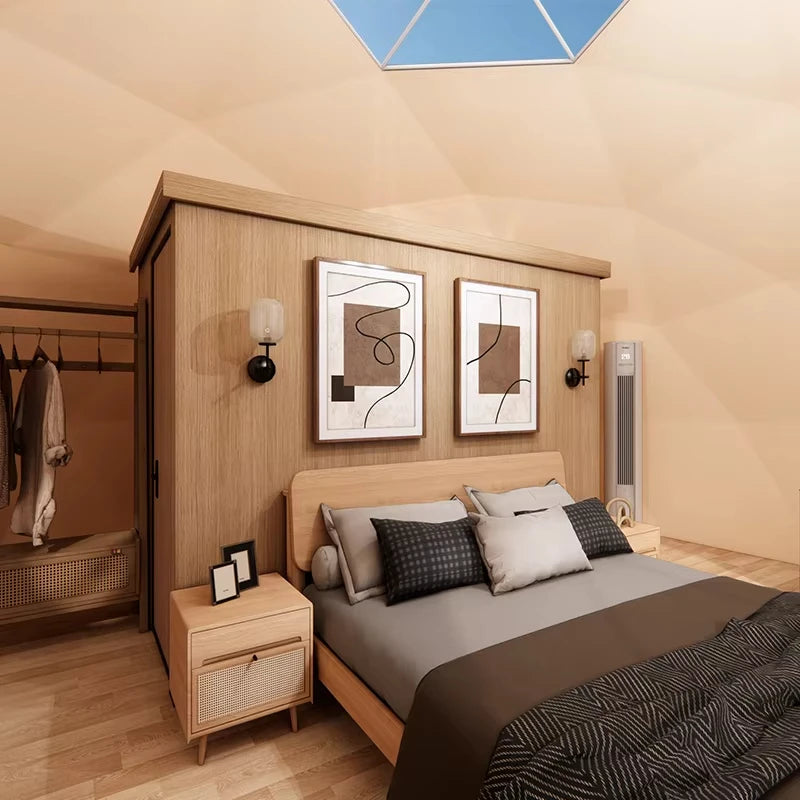 Luxury Prefab Geodesic Dome Tent, Outdoor Camping Glamping