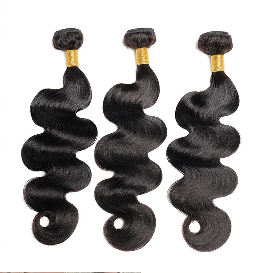 Hair Weave Bundles 100% Natural Black Human Hair Extensions