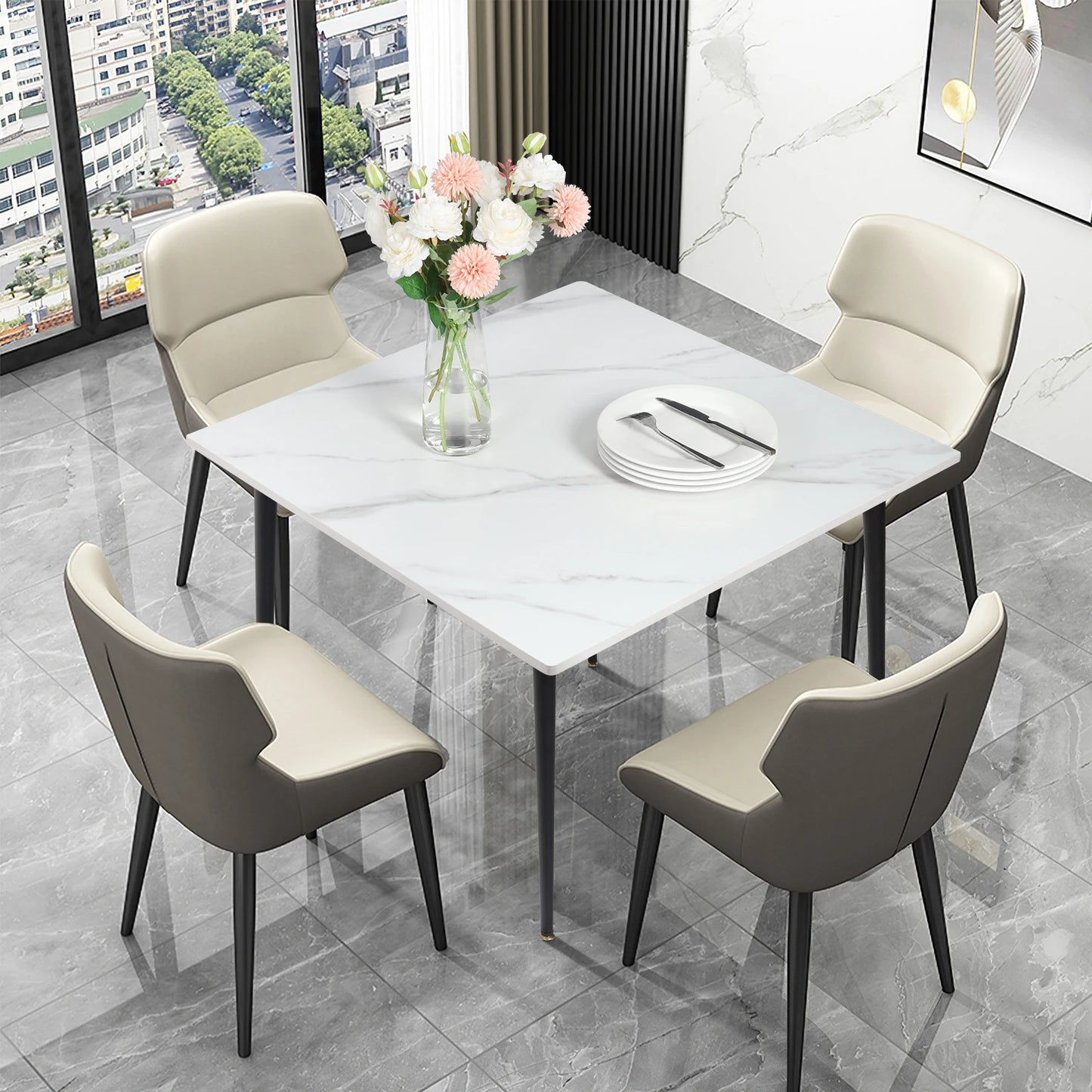 Rectangular Dining Modern Dining Desk Table Furniture