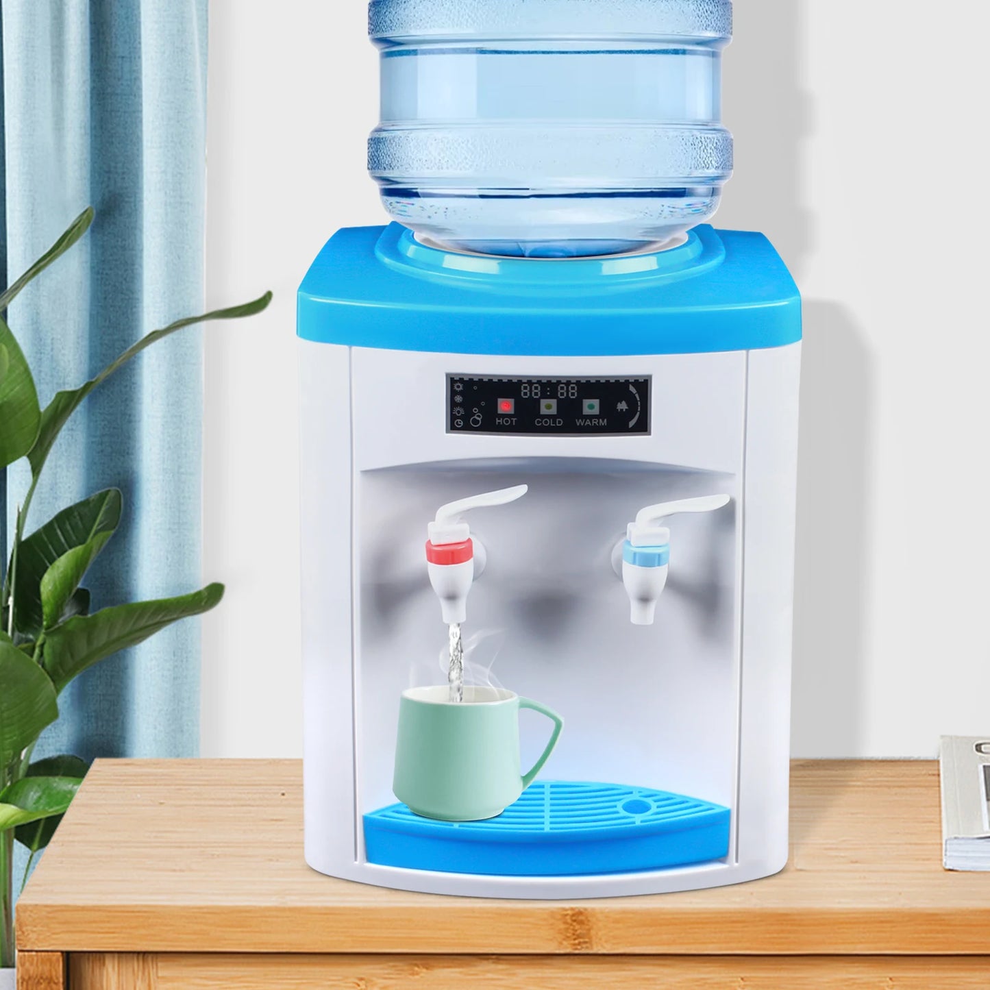 Electric Hot and Cold Water Cooler Dispenser  Desktop Top Loading