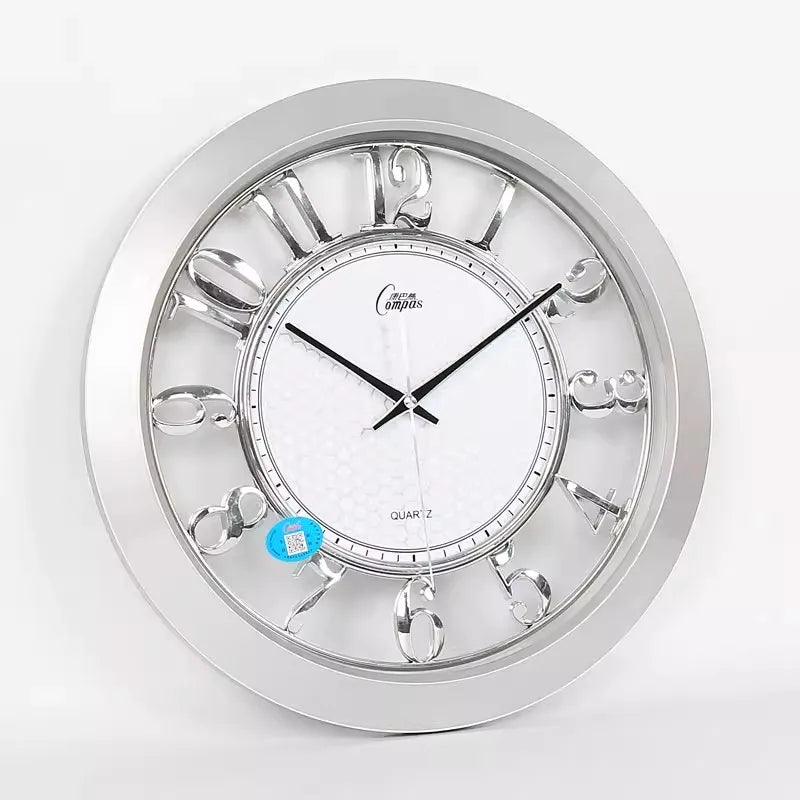 16-inch Large Wall Clock Vintage Silent Luxury Gold Shabby Chic Kitchen Home Wall Clocks