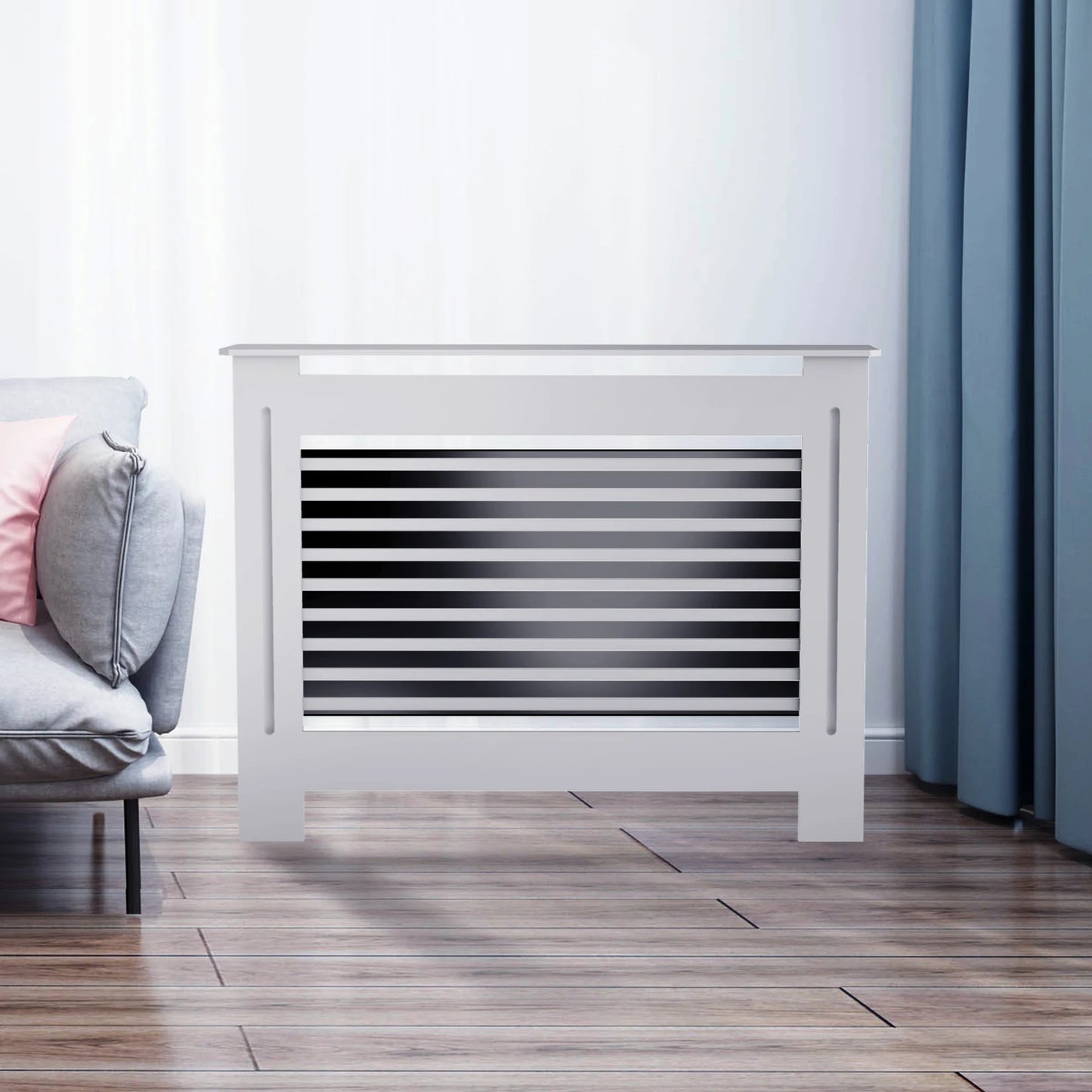 White Radiator Cover Wall Cabinet Modern Wood Cabinet Grill Cover