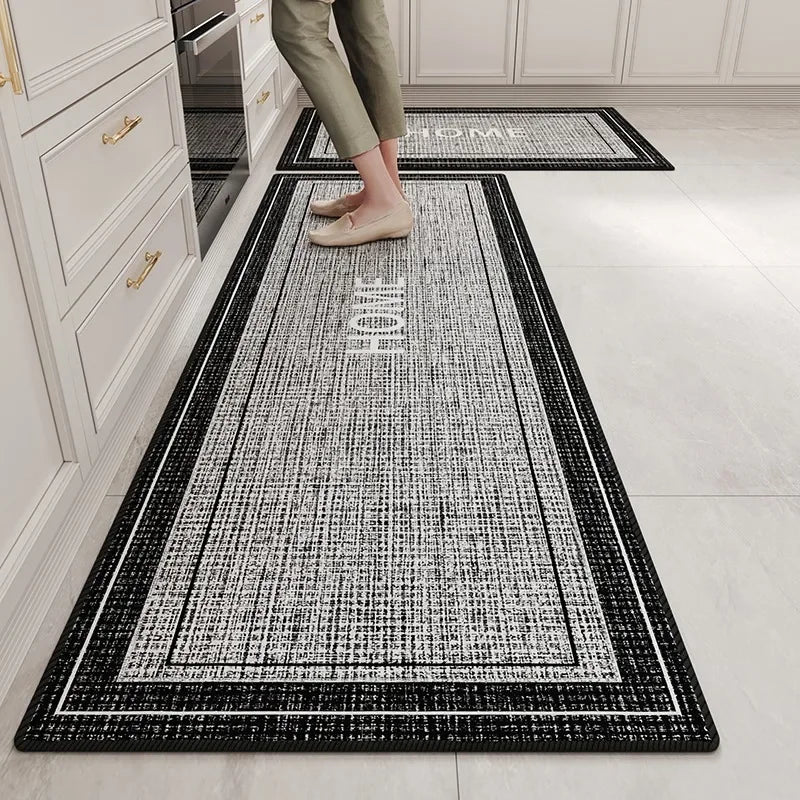 Kitchen Floor Mat TPR Non-slip Bottom Long Rug Dirt-resistant Anti-slip Foot Mats Home Corridor Bedroom Bedside Carpet Ковер 러그