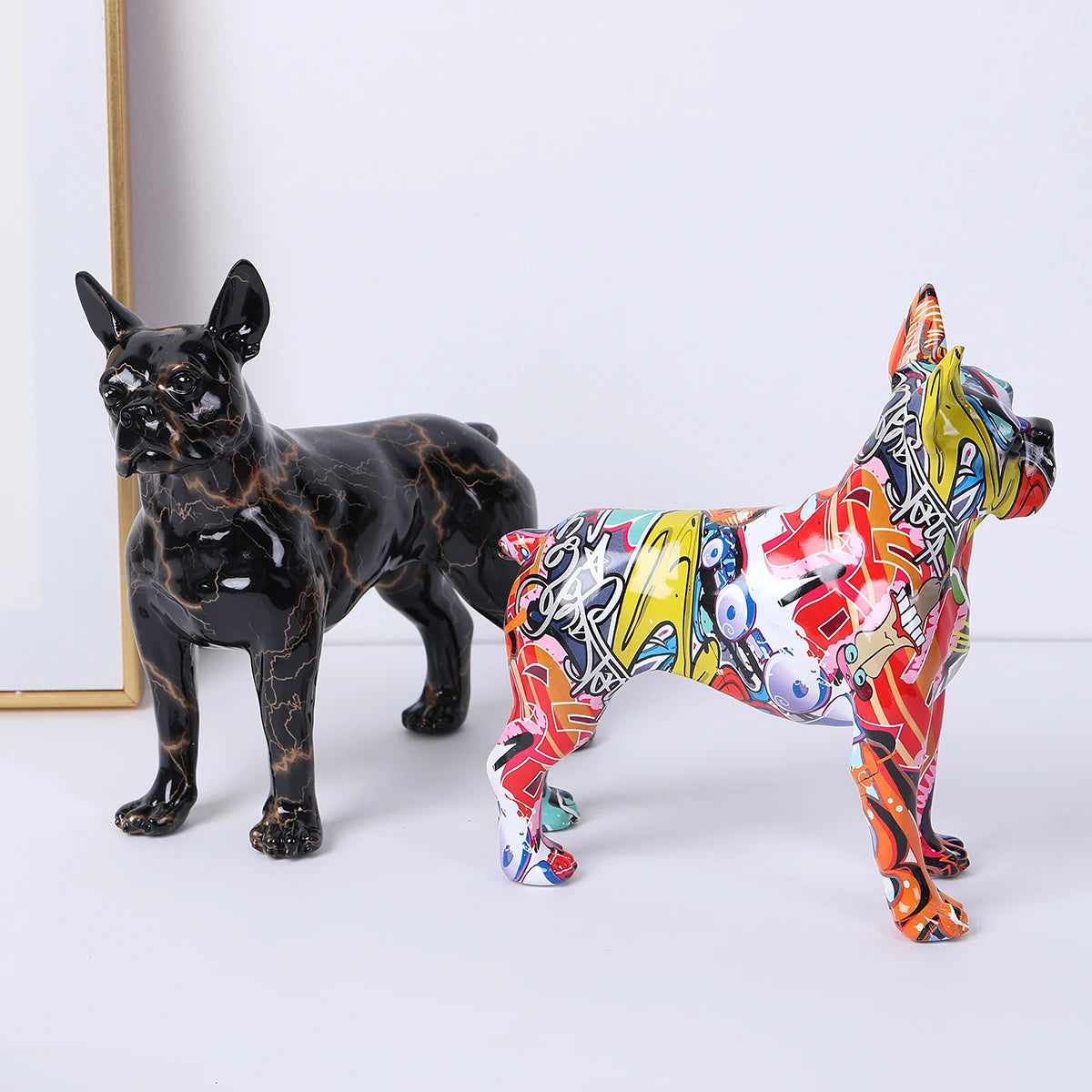 Simple Colorful Boston Terrier Small English  Pet Dog