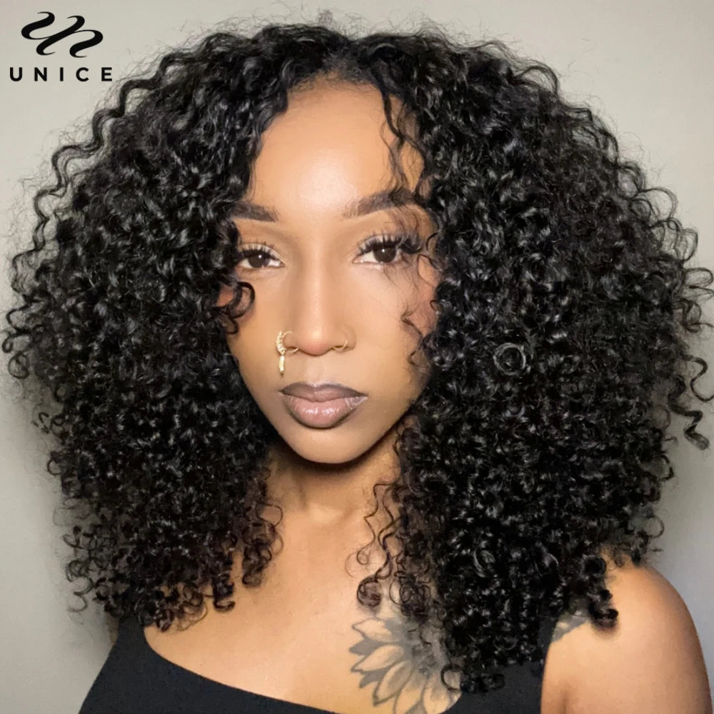 Wave Brazilian Human Hair  V Part Wig 100% Human Hair Seamless
