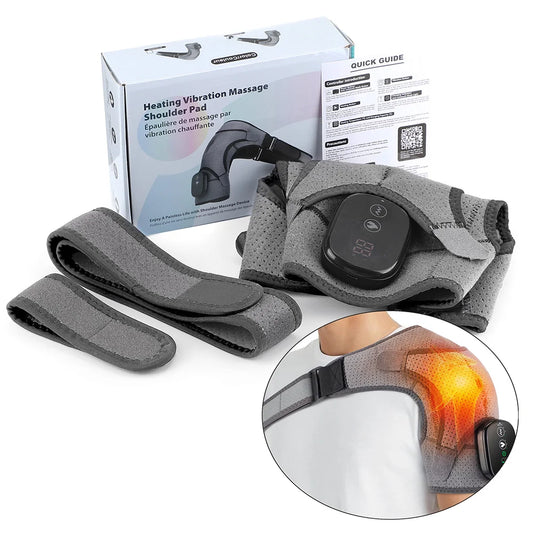 Electric Shoulder Support with Heat & Vibration - Adjustable Comfort Brace