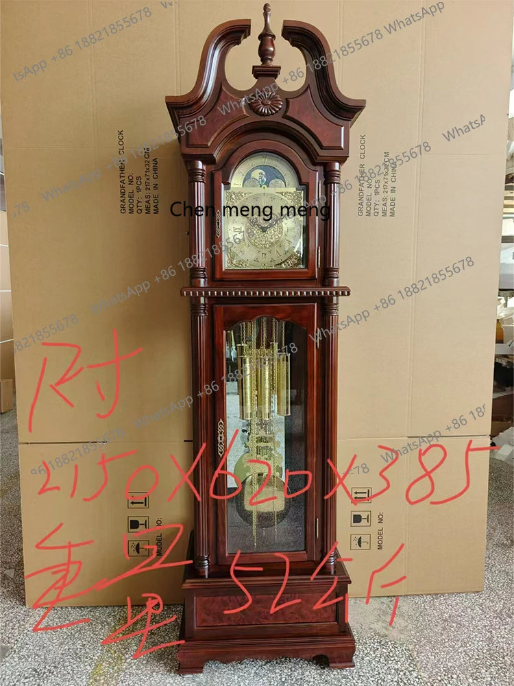 Eight-tone movement floor clock living room European mechanical floor clock Chinese retro pendulum clock