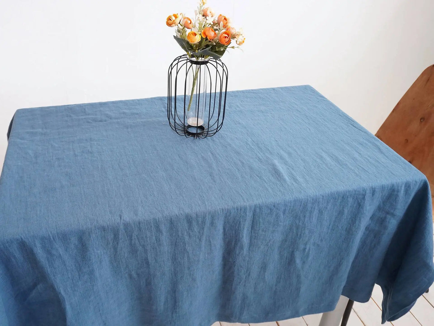 Natural Fabric Tablecloth,100% Pure Linen Solid Color Table