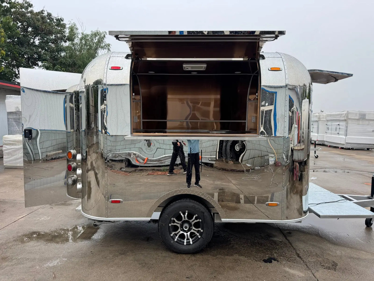 Food Cart Refrigerator, Mobile Food Caravan, Fast Food Trailer for Sale USA